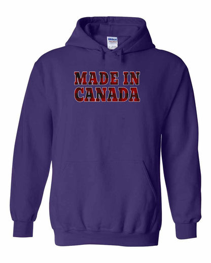 Made in Canada Plaid Background Full Pullover