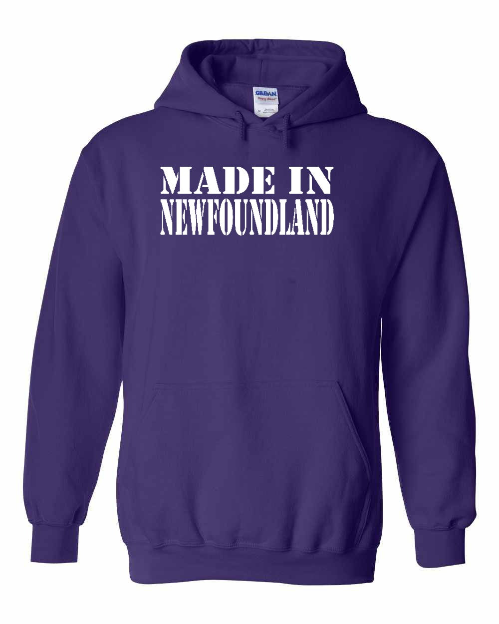 Made In NFLD ( White Lettering) Pullover Hoodie - Unisex