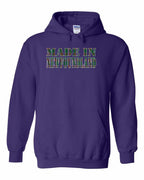 Made In NFLD ( Tartan Lettering) Pullover Hoodie - Unisex