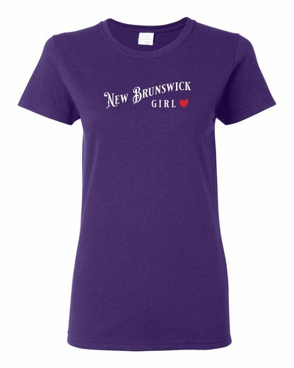 New Brunswick Girl Red Heart Full Women's Tee