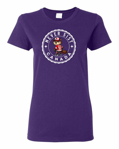 Never 51st Beaver Full Front Women's Tee