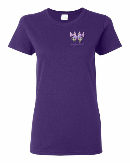 Newfoundland Lupins Left Chest and Back Women's Tee