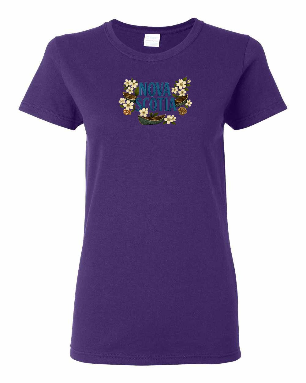 Nova Scotia Flowers Full womens-tee