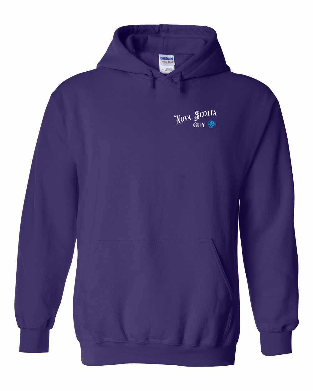 NS Guy Blue Left Chest and Back Pullover Hoodie - Unisex