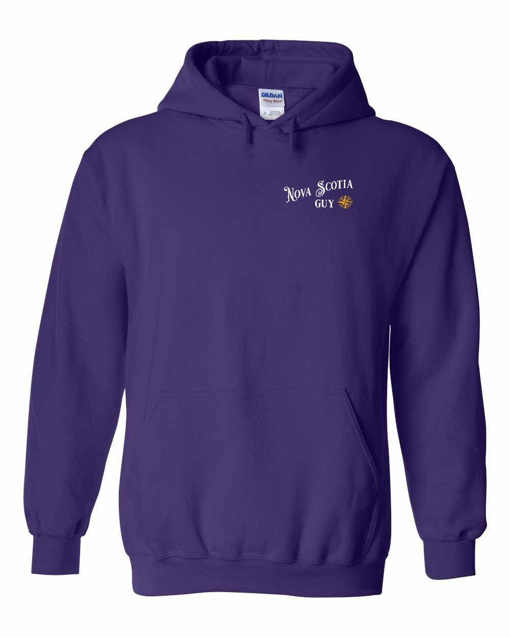 NS Guy Yellow Compass Left Chest and Back Pullover Hoodie - Unisex