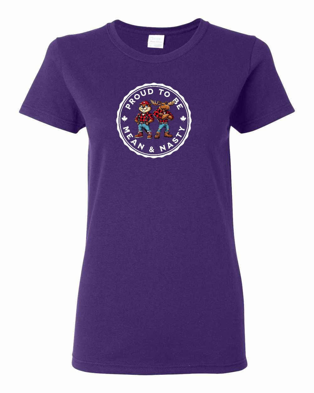 Proud to be Mean and Nasty Leaf Full Front Women's Tee