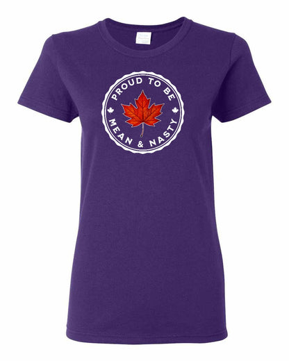 Proud to be Mean and Nasty Leaf Full Front Women's Tee