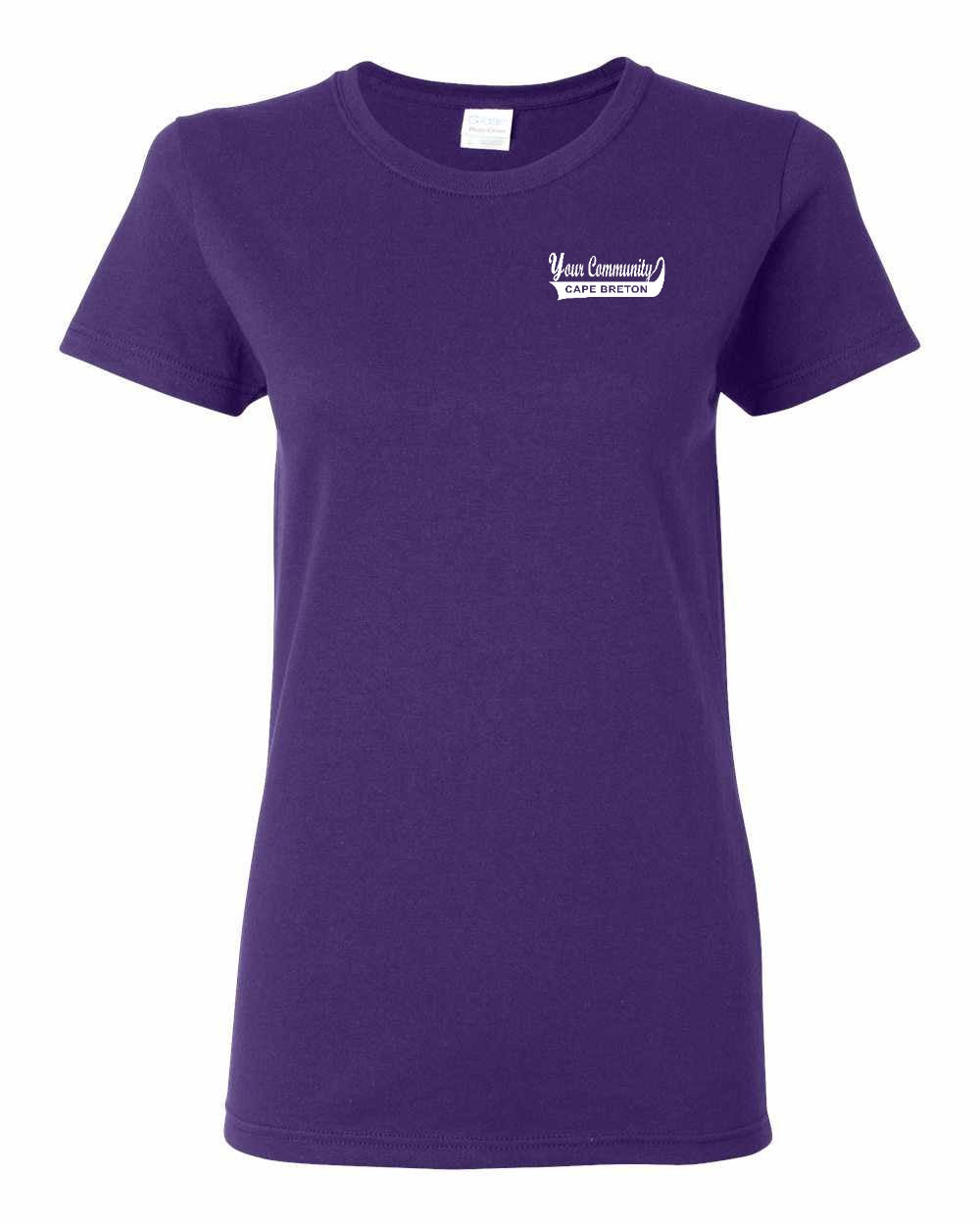 Your Community Swoop (Cape Breton) Left Chest and Back Women's Tee
