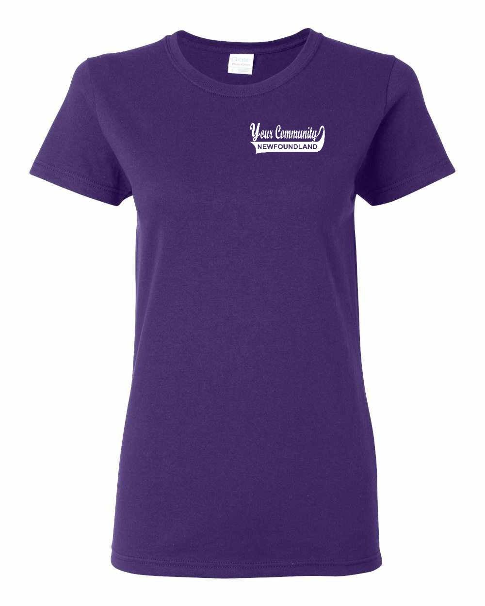 Custom Your Community Swoop (Newfoundland) Left Chest and Back Women's Tee