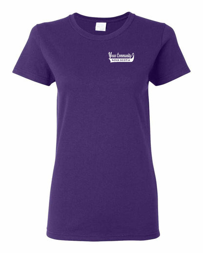 Your Community Swoop (Nova Scotia) Left Chest and Back womens-tee