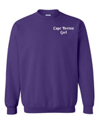 CB Girl Heart Dot Left Chest & Back Crewneck Sweatshirt - Unisex