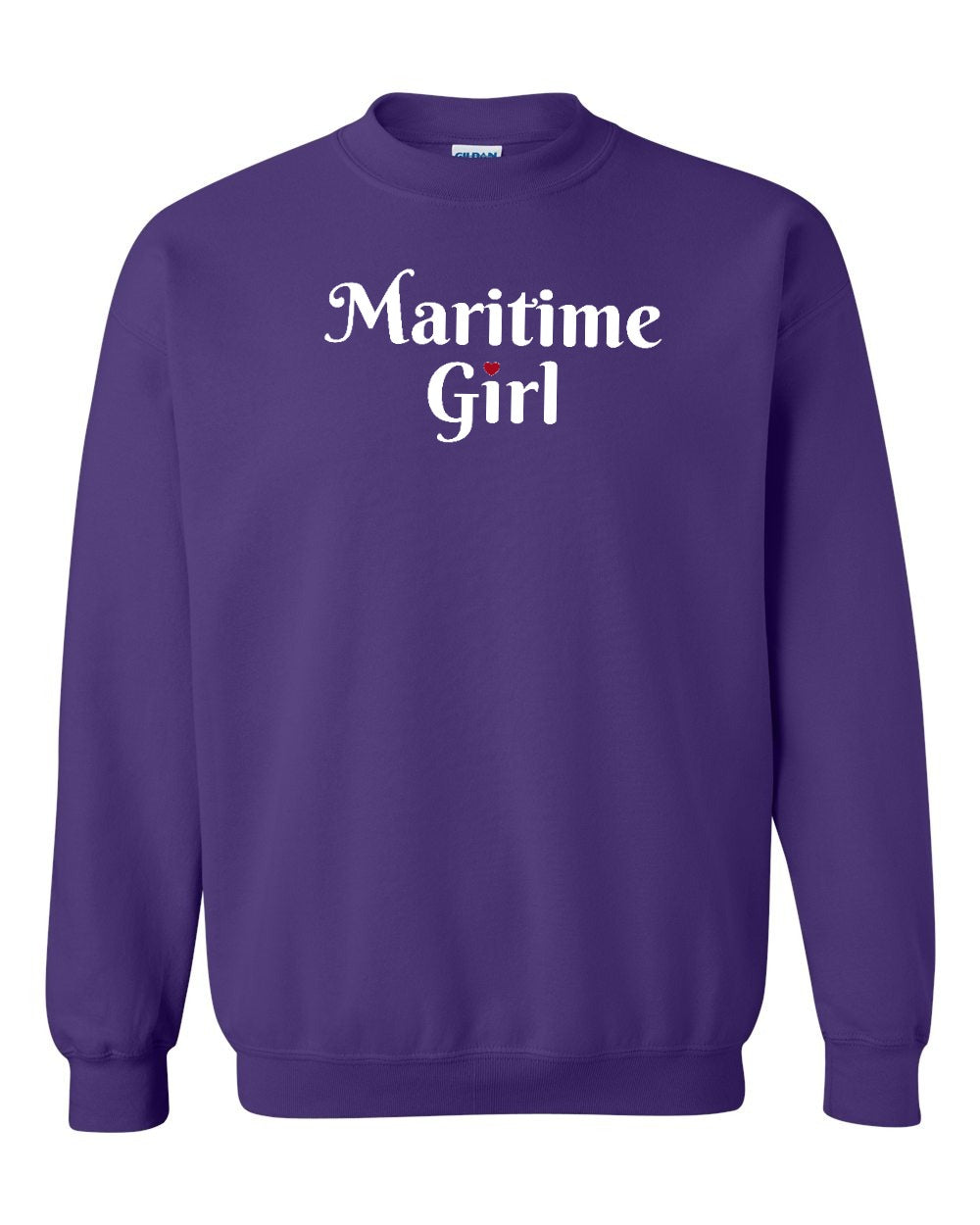 Maritime Girl Heart Dot Crewneck Sweatshirt - Unisex
