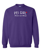 PEI Girl Forever and Always Crewneck Sweatshirt - Unisex