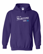 Living the maritime Life blue Pullover Hoodie - Unisex
