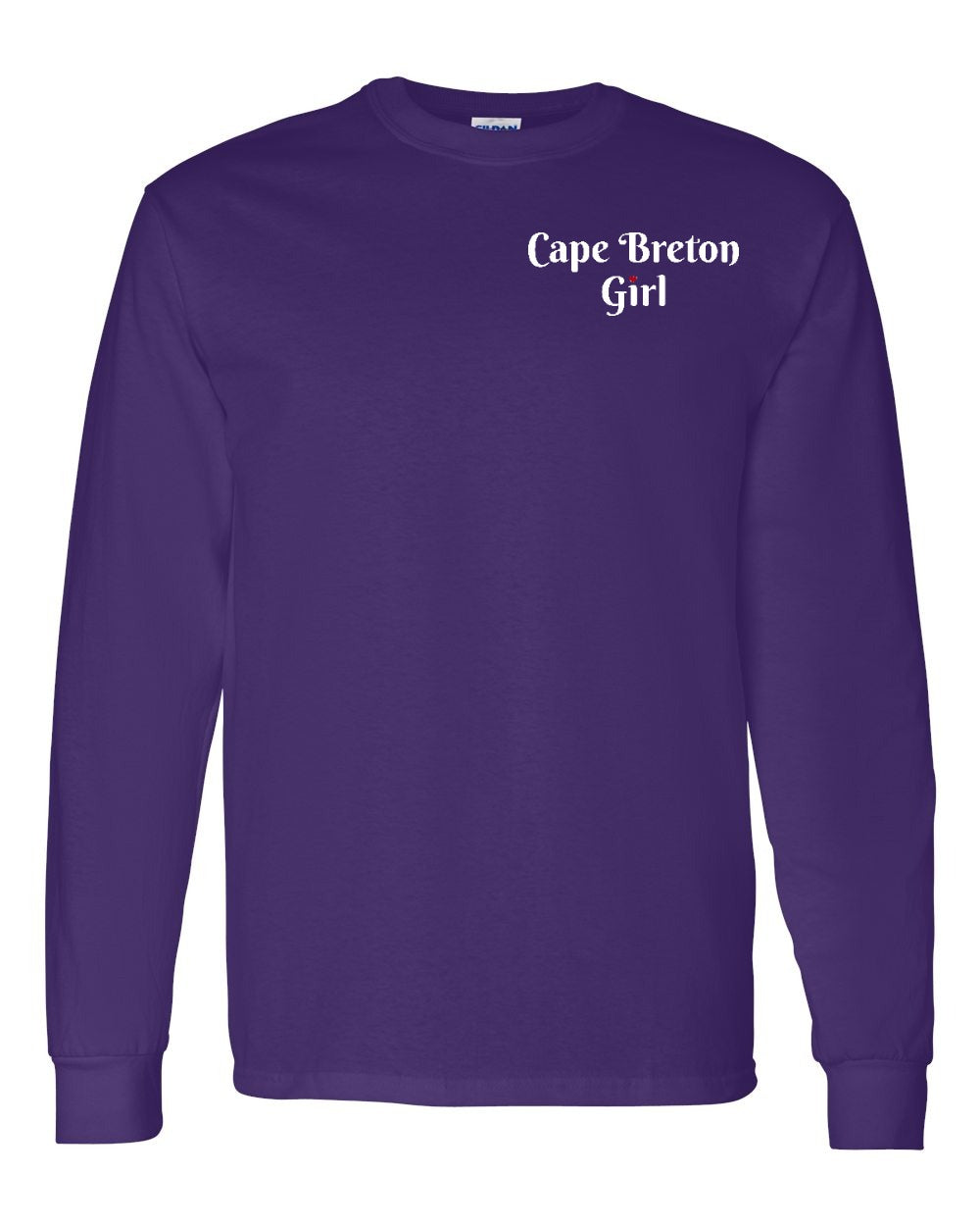 CB Girl Heart Dot Left Chest & Back Long Sleeve Tee - Unisex