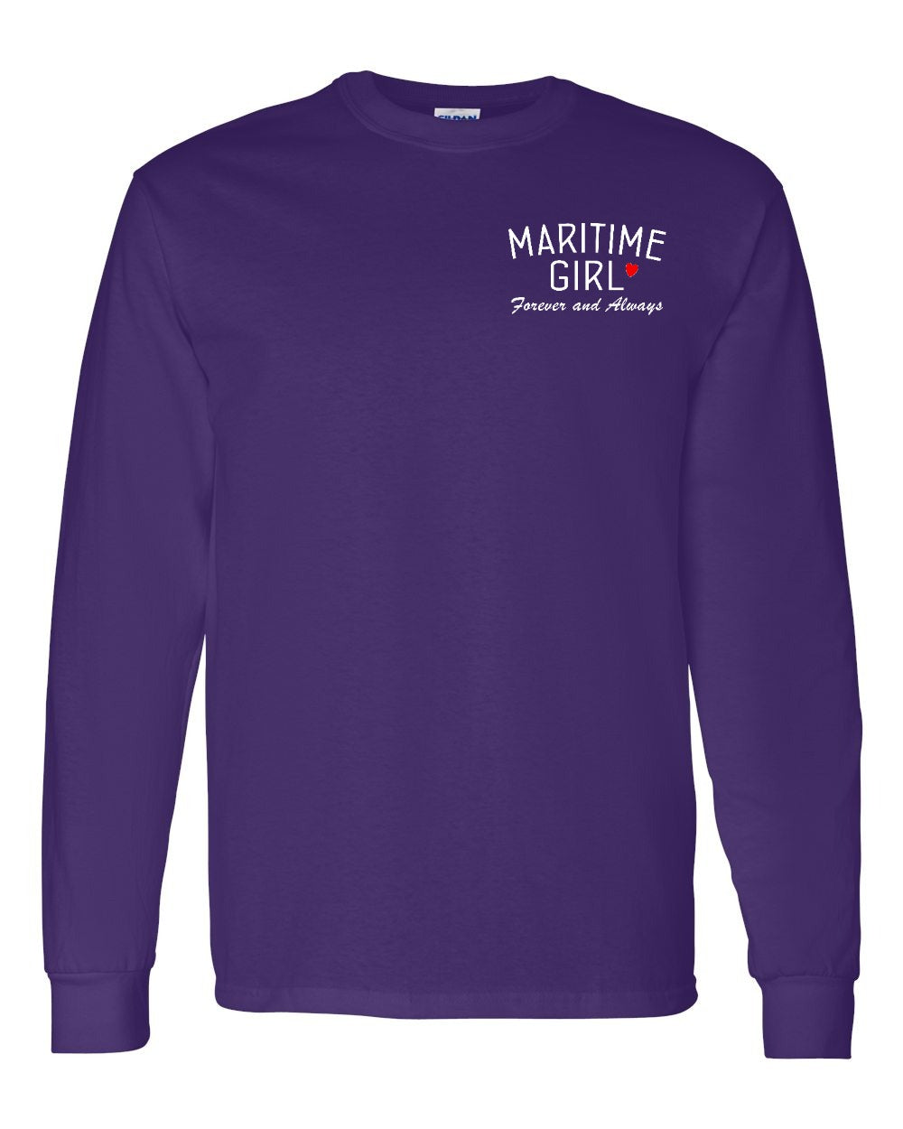 Maritime Girl Forever and Always Left Chest & Back Long Sleeve Tee - Unisex