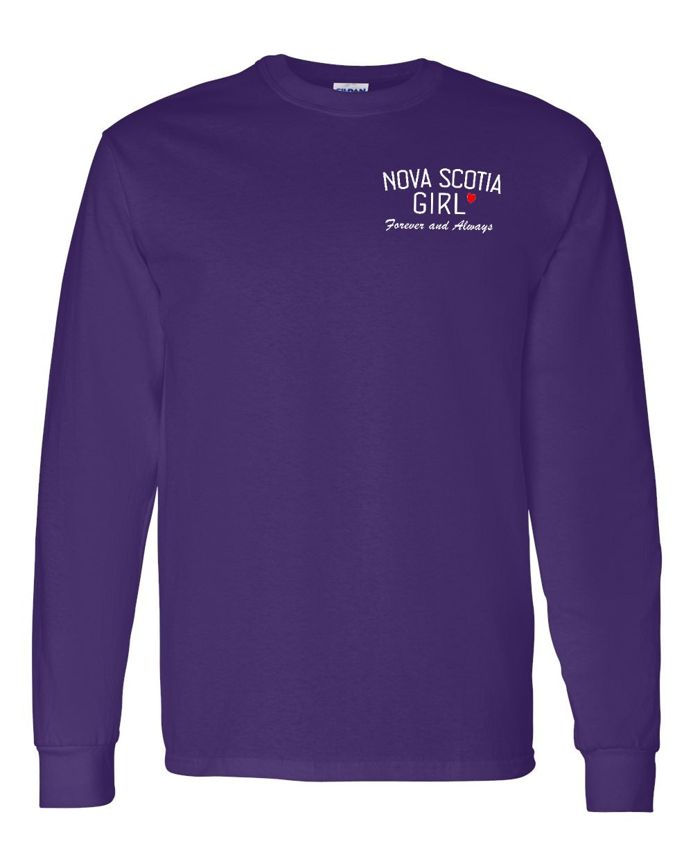 NS Girl Forever and Always Left Chest Long Sleeve Tee - Unisex