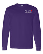 PEI Girl Forever and Always Left Chest & Back Long Sleeve Tee - Unisex