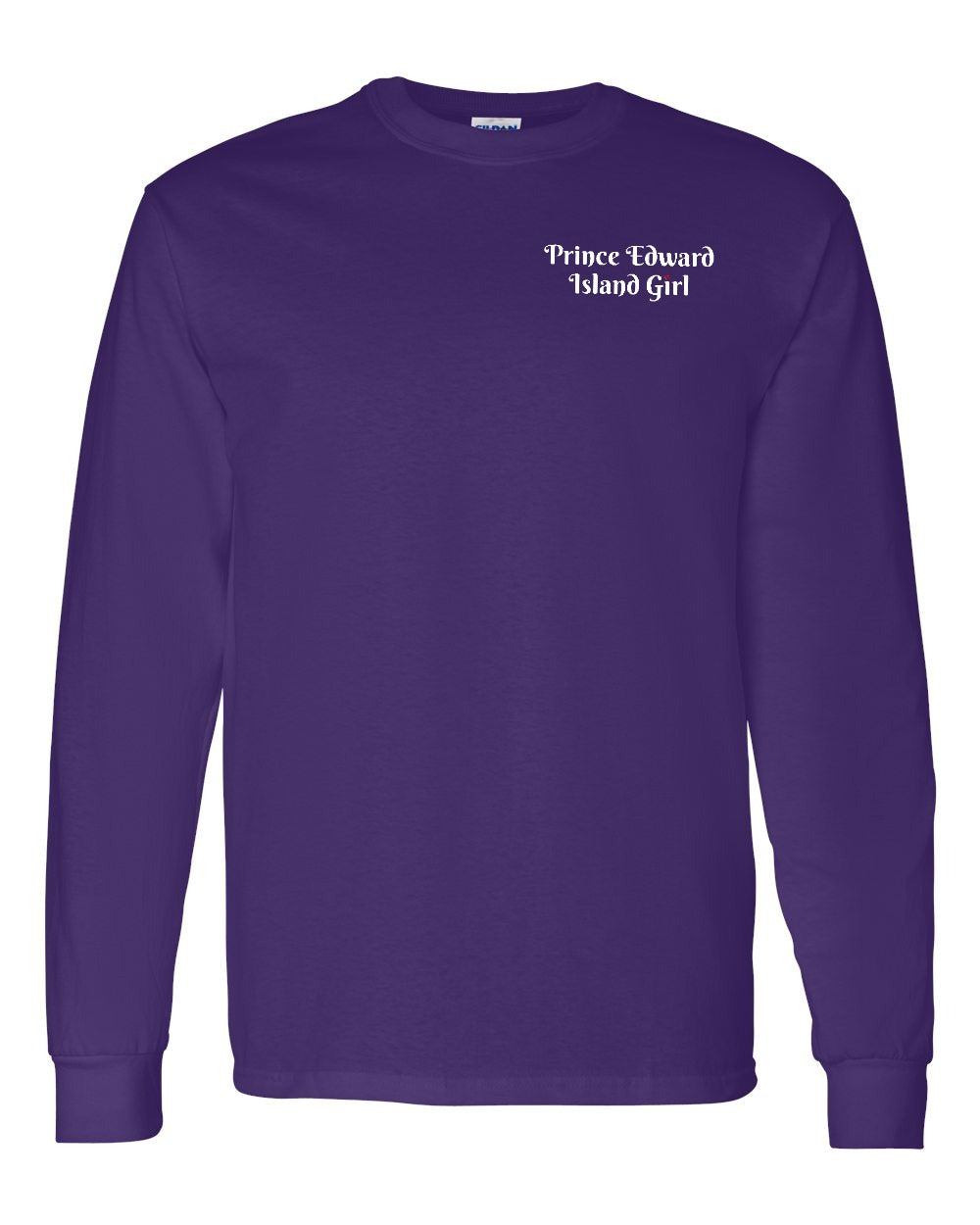 PEI Girl Heart Dot Left Chest Long Sleeve Tee - Unisex