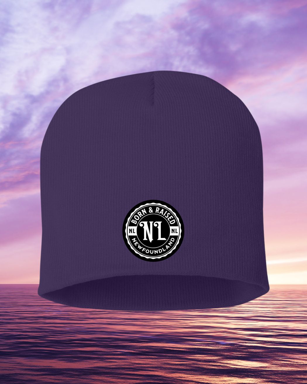 Born & Raised NFLD No Cuff 8" Toque