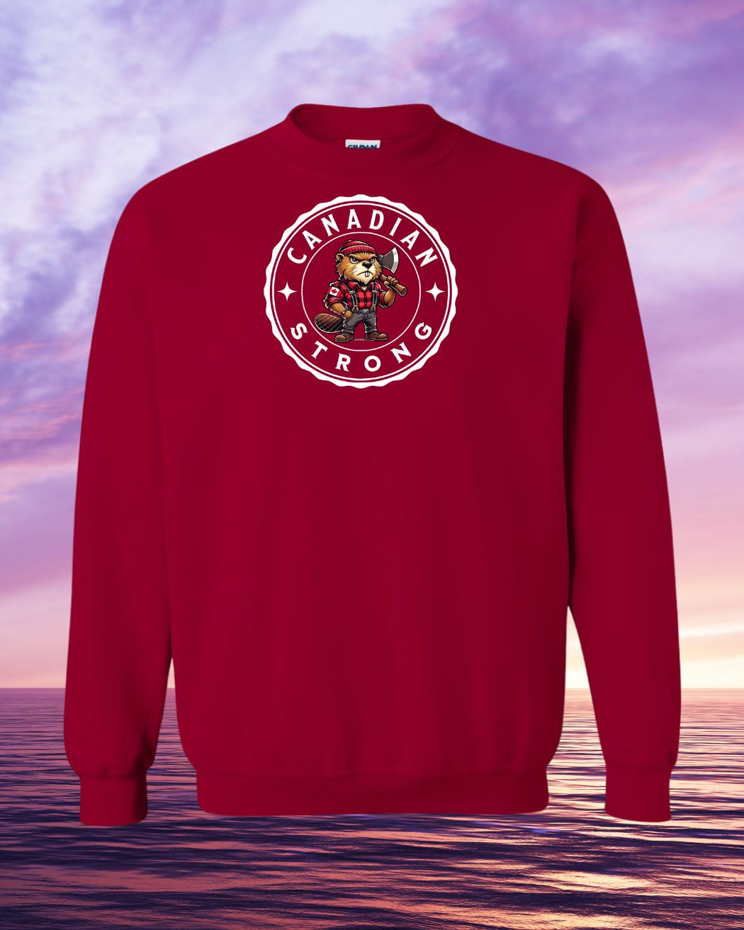 Canadian Strong Beaver Sweatshirt unisex