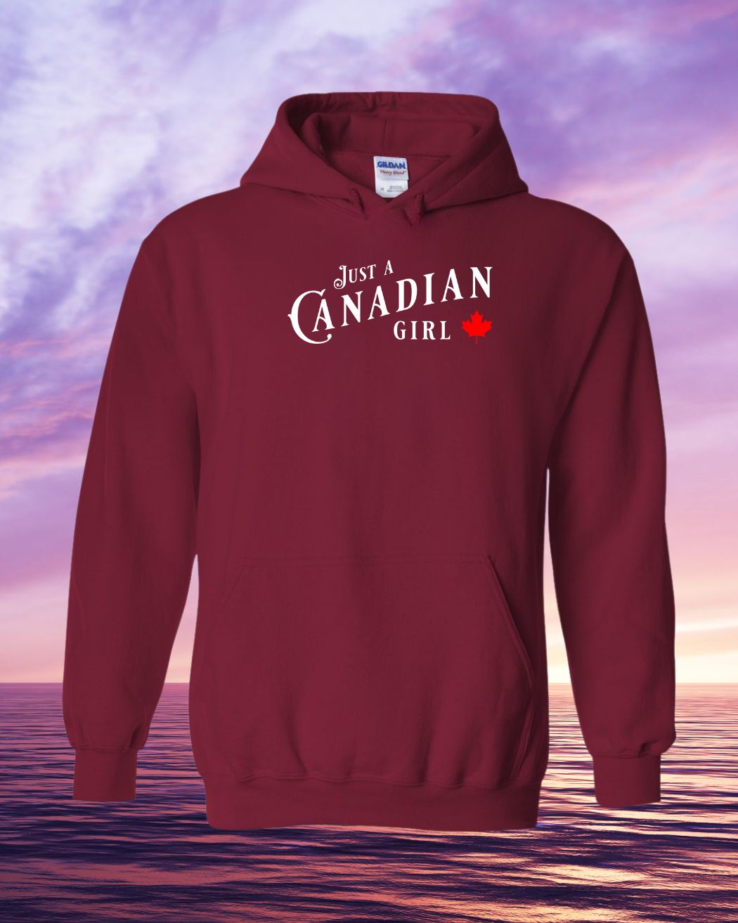 Just a Canadian Girl Leaf Hoodie
