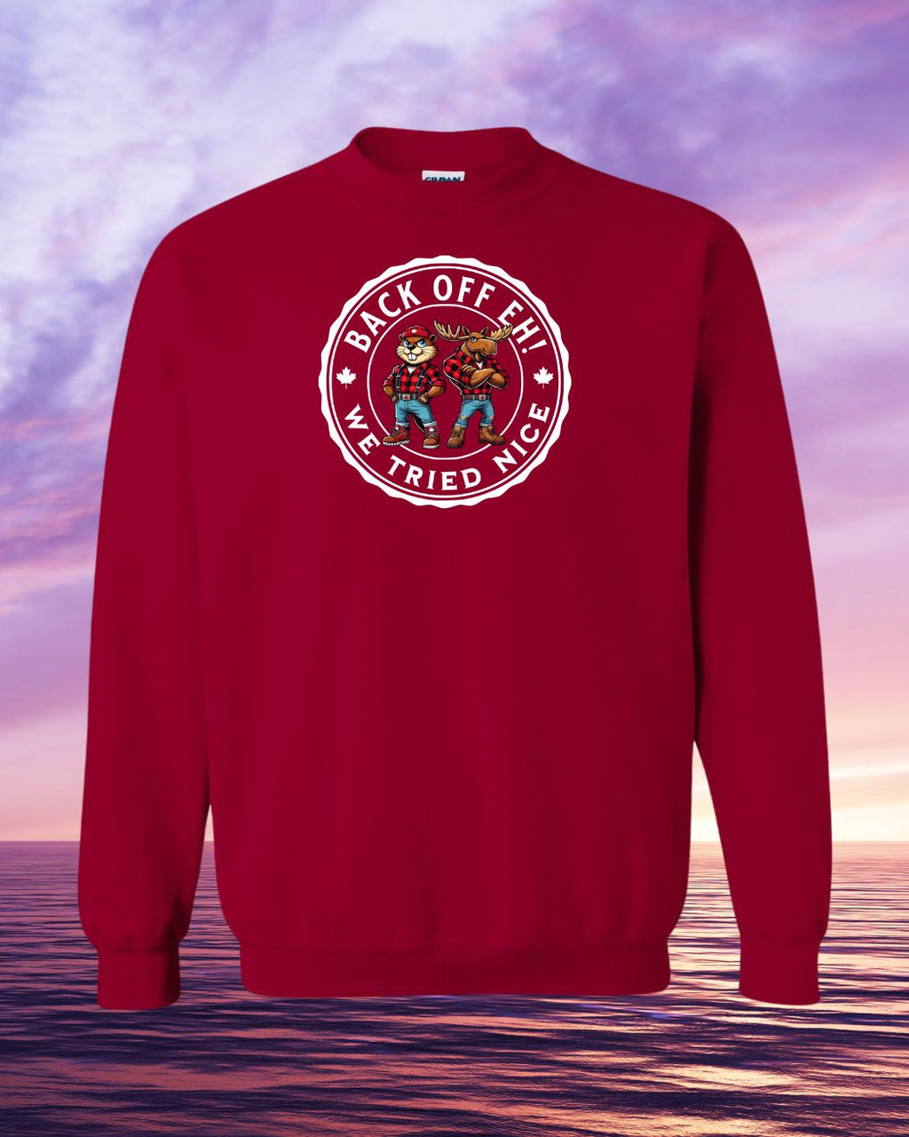 Back Off Crewneck Sweatshirt unisex - Unisex