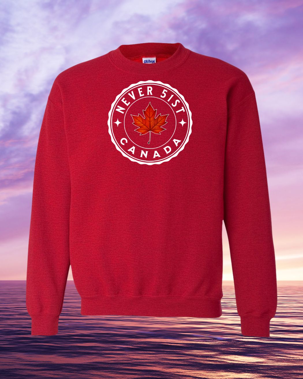 Never 51st Leaf Crewneck Sweatshirt unisex