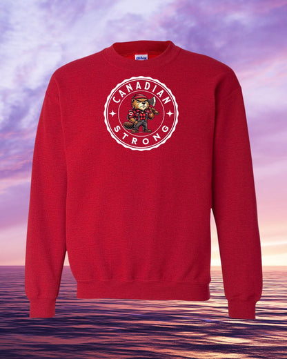 Canadian Strong Beaver Sweatshirt unisex