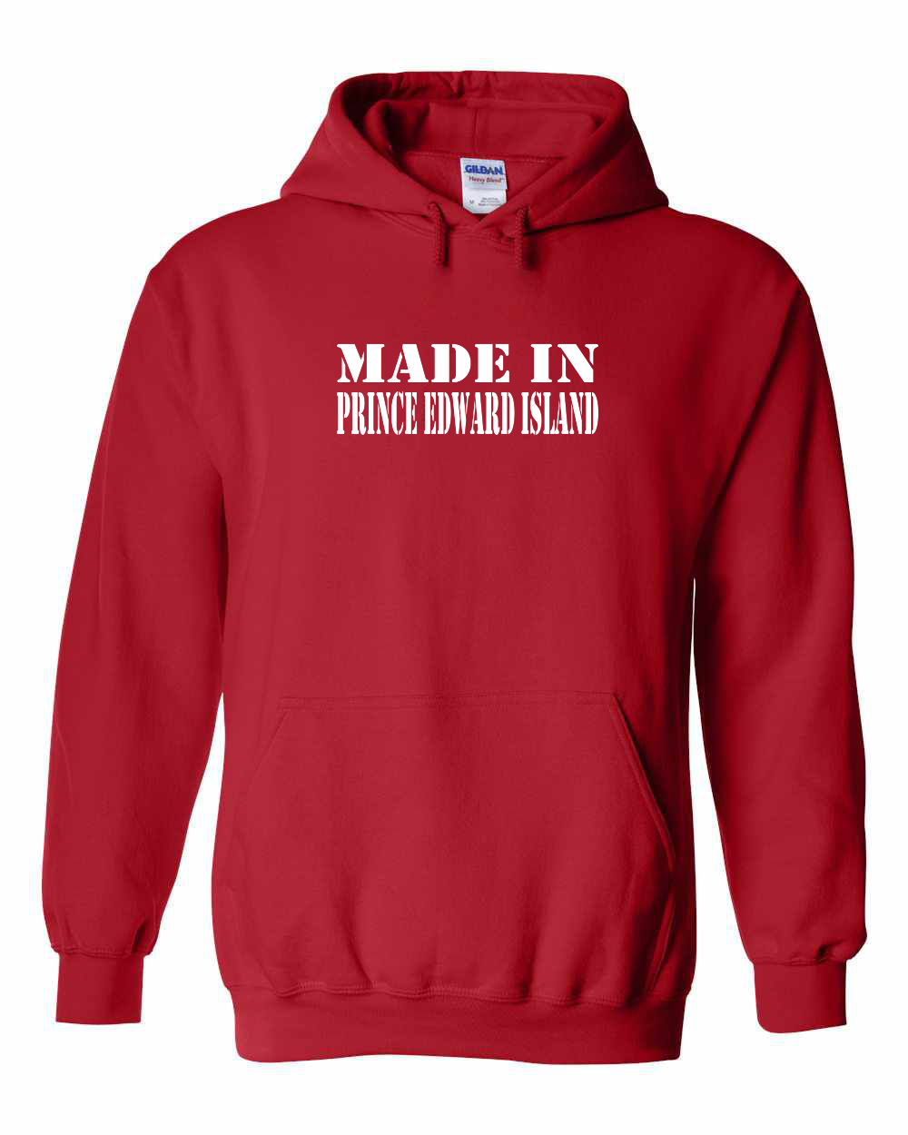 Made In PEI (White Lettering) Pullover Hoodie - Unisex