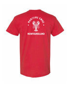 Maritime Swag NFLD Mandala white Lobster Left Chest and Back Men's Tee