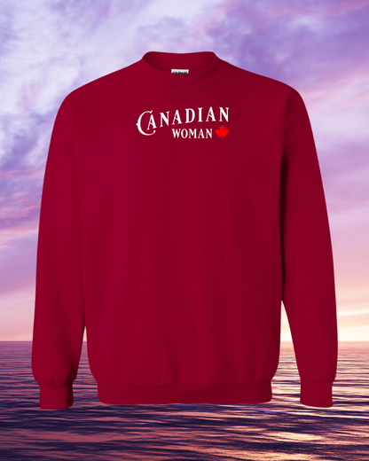 Canadian Woman Crewneck Sweatshirt unisex