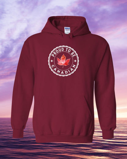 Proud to be Canadian leaf hoodie