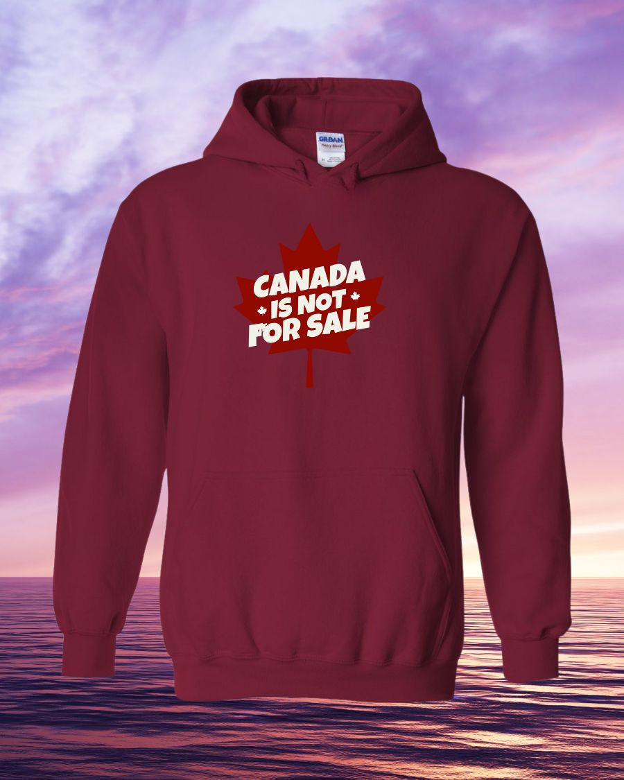 Canada is not for sale leaf background design Hoodie