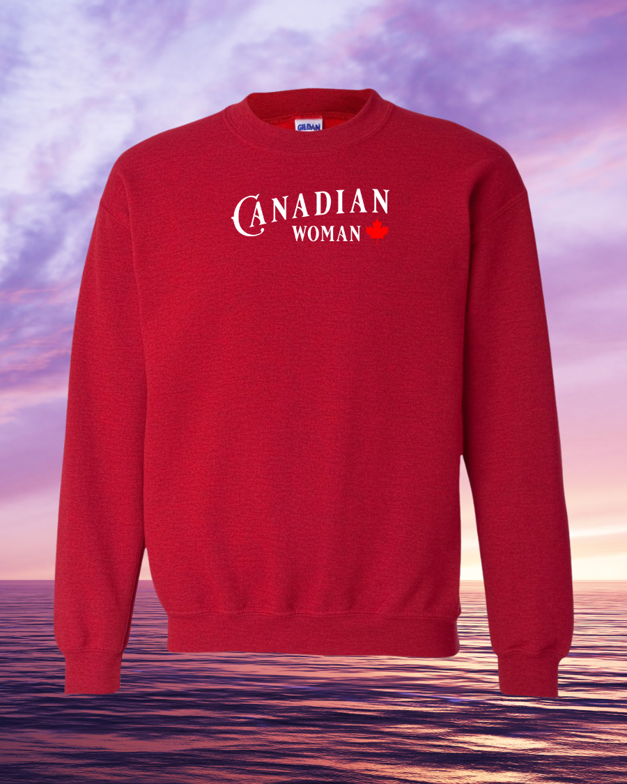 Canadian Woman Crewneck Sweatshirt unisex