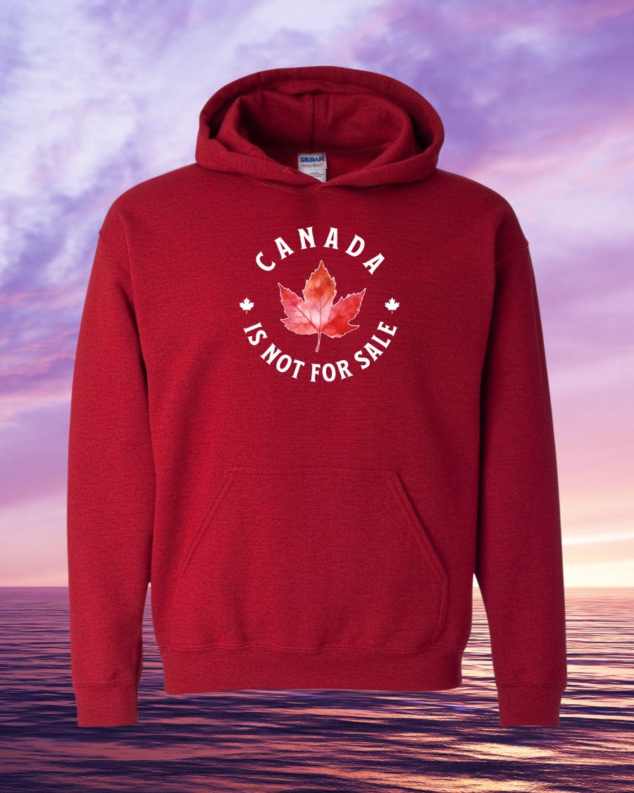 Canada is not for sale circle leaf design Hoodie