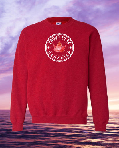 Proud to be Canadian Leaf Crewneck Sweatshirt