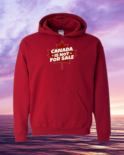 Canada is not for sale leaf background design Hoodie