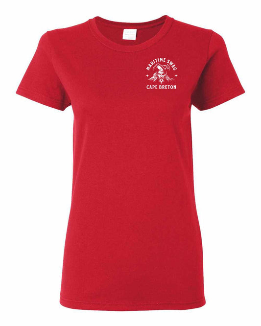 Maritime Swag Cape Breton Pirate Left Chest Women's Tee
