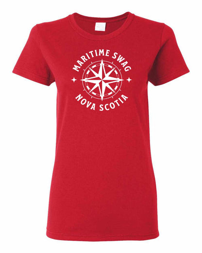 Maritime Swag Nova Scotia Compass Full womens-tee