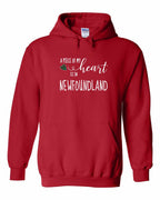 A piece of My heart in NFLD Tartan Heart Pullover Hoodie - Unisex