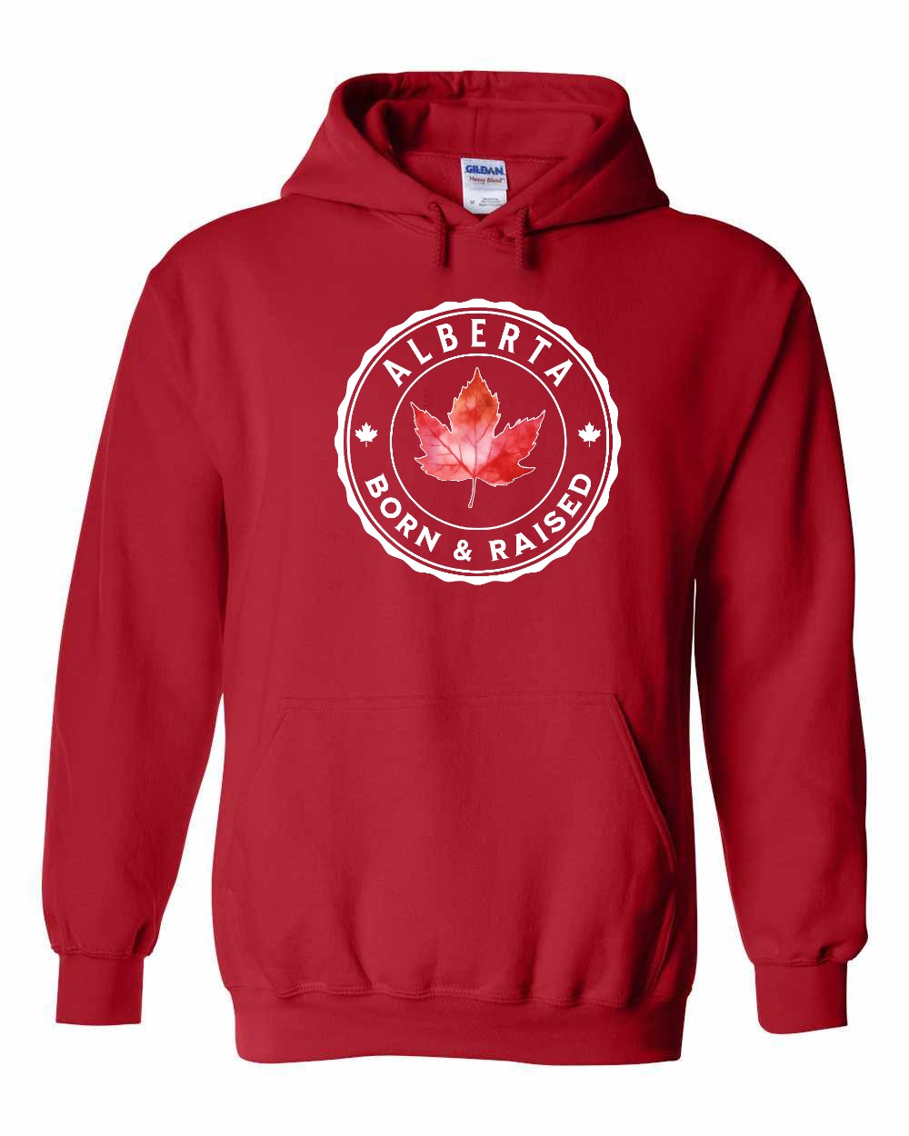 Born And Raised Alberta Pullover Hoodie - Gildan Canada (sewn Internationally) - Unisex