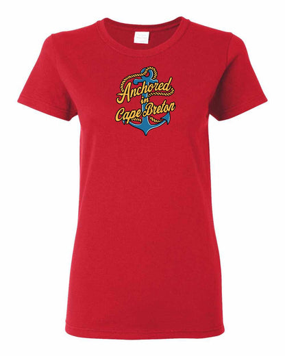 Anchored in Cape Breton (New Design) Full Women's Tee