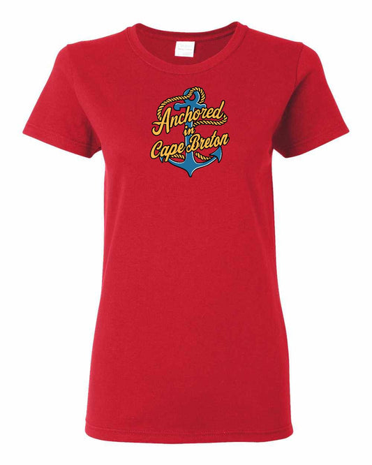 Anchored in Cape Breton (New Design) Full Women's Tee