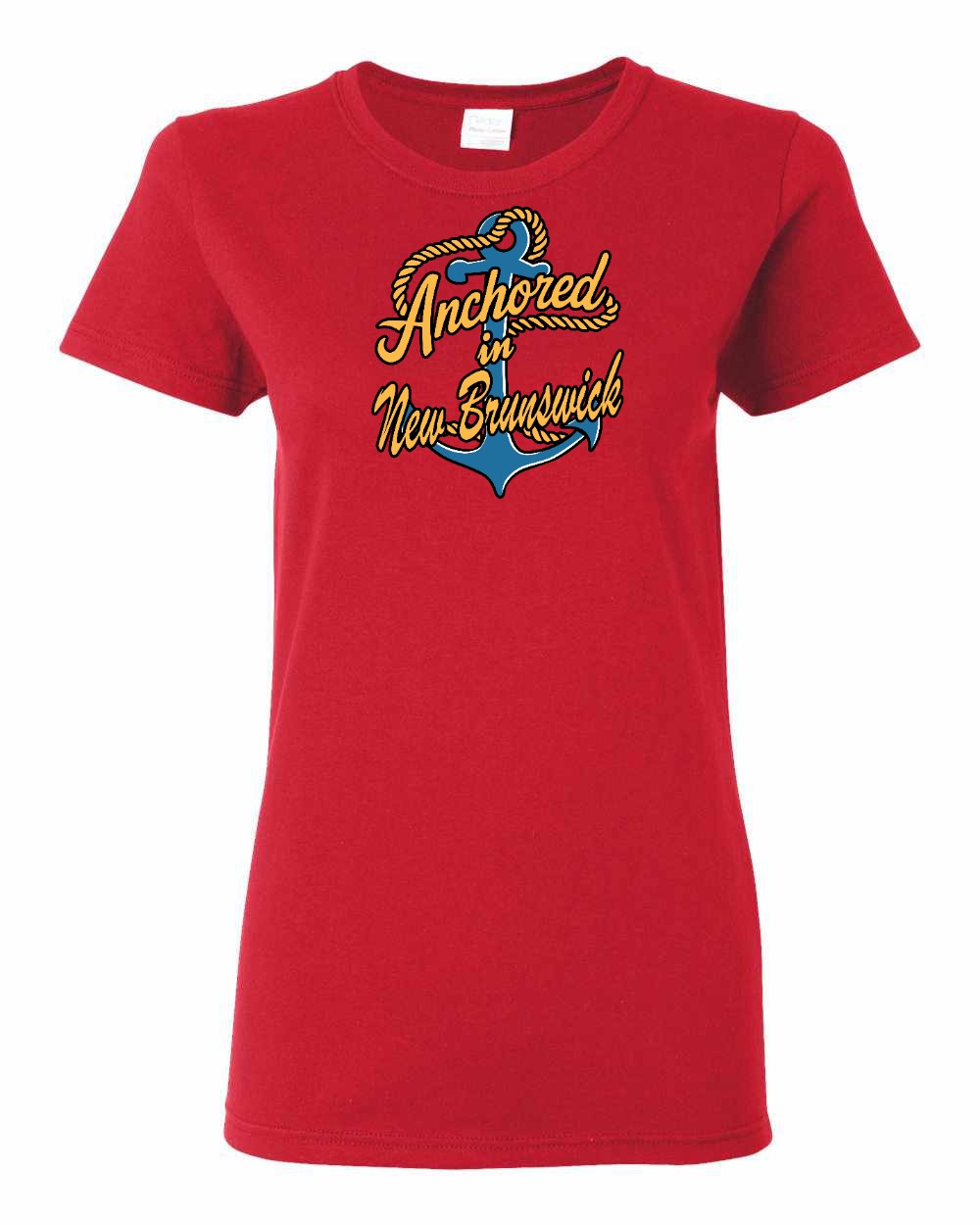 Anchored in New Brunswick Full Women's Tee