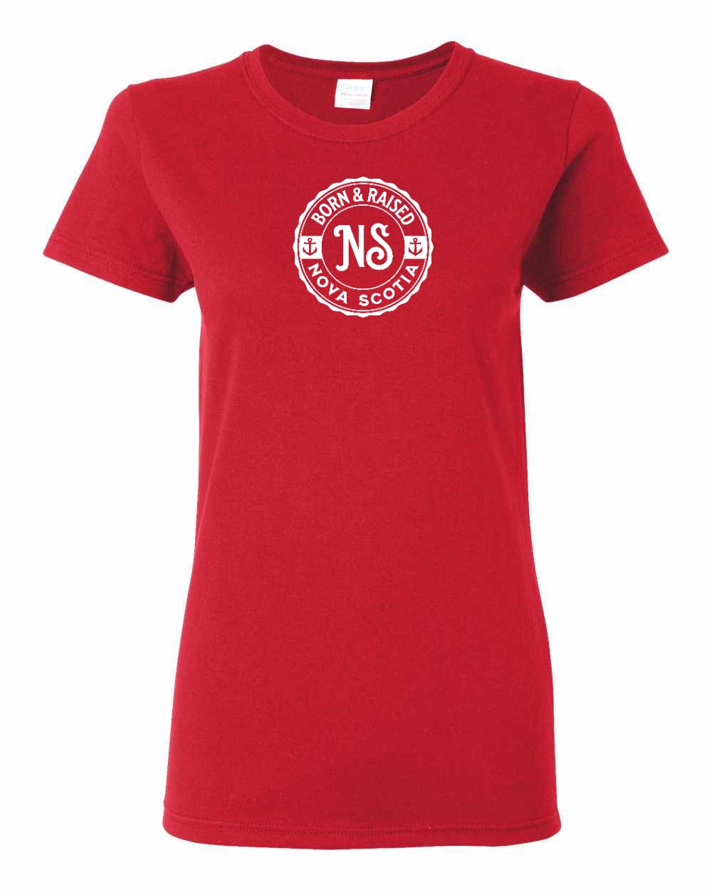 Born & Raised Nova Scotia Full womens-tee
