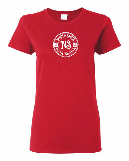 Born & Raised Nova Scotia Full womens-tee