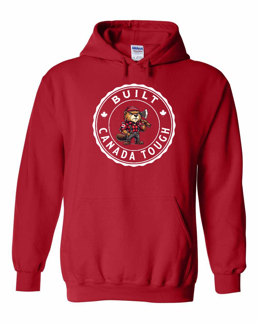 Built Canada Tough Male Beaver Pullover Hoodie - Gildan Canada (sewn Internationally) - Unisex