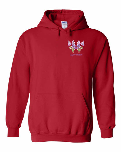 Cape Breton Lupin Left Chest Pullover Hoodie