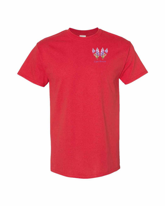 Cape Breton Lupin Left Chest and Back Men's Tee